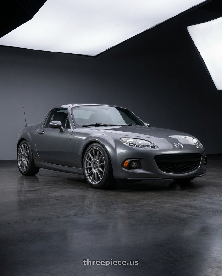 2014 Mazda Miata with Enkei TS10 5x114.3 17x8+45 Grey wheels