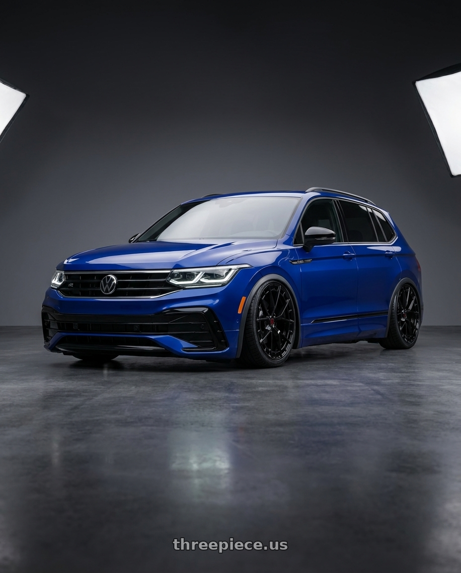 2023 Tiguan r with TIS Motorsports 504B 5X112 20x8.5 +35 Gloss Black wheels