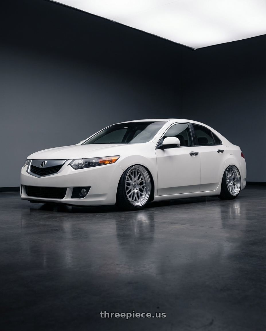 2013 Acura TSX with ESR Wheels CS SERIES CS01 5x114.3 19x8.5 +30 Hyper Silver wheels