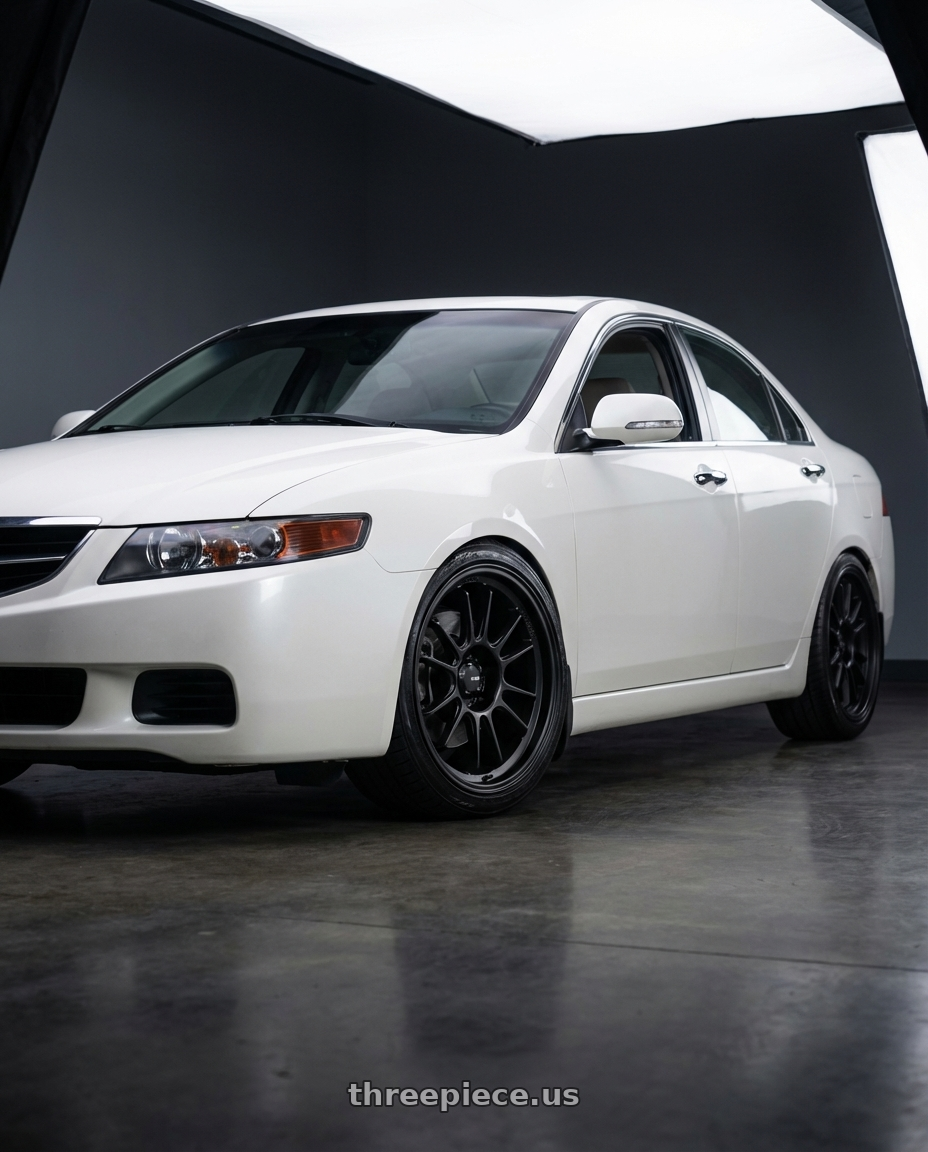 2005 Acura Tsx  with Konig Hypergram 5x114.3 17x8+45 Matte Black wheels