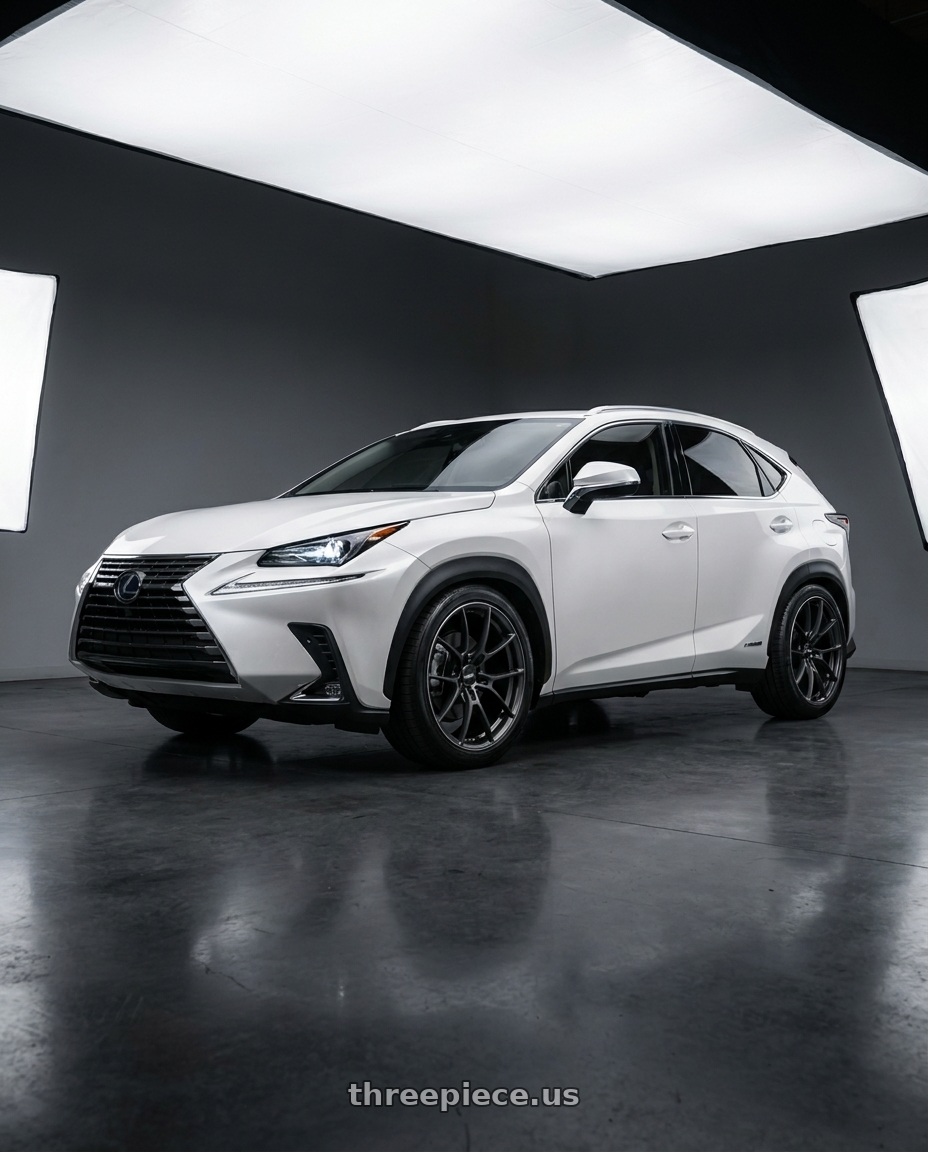 2019 Lexus NX with Volk Racing G025 5x114.3 20x9.5 +40 MATTE GUNBLACK / DC wheels