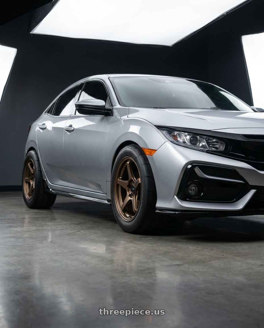 Honda Civic Hatchback Sports 2021 with Enkei TS-5 5x114.3 17x8+40 Bronze wheels