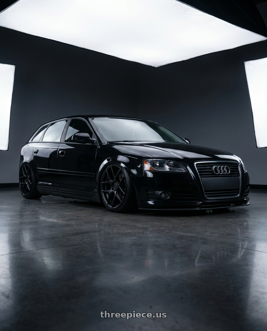 2012 Audi A3 8P with Aodhan AFF2 5x112 19x9.5+35 Matte Black wheels