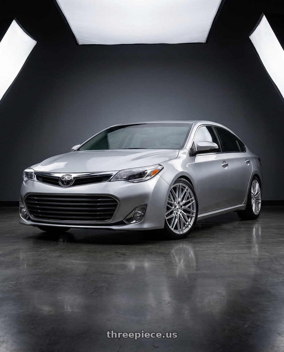 2013 toyota avalon with RTX SW20 5x114.3 18x8.5 +45 Silver With Machined Face wheels