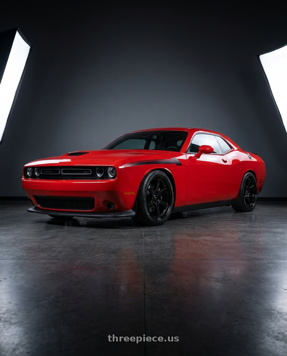 2021 Dodge Challenger GT AWD with Vors TR37 5x115 19x9.5 +22 Gloss Black wheels