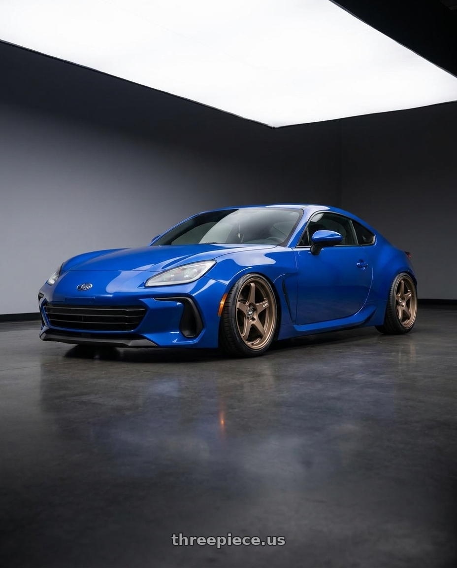 2024 Subaru BRZ with ESR Wheels APEX SERIES AP5 5x114.3 18x9.5 +22 Matte Bronze wheels