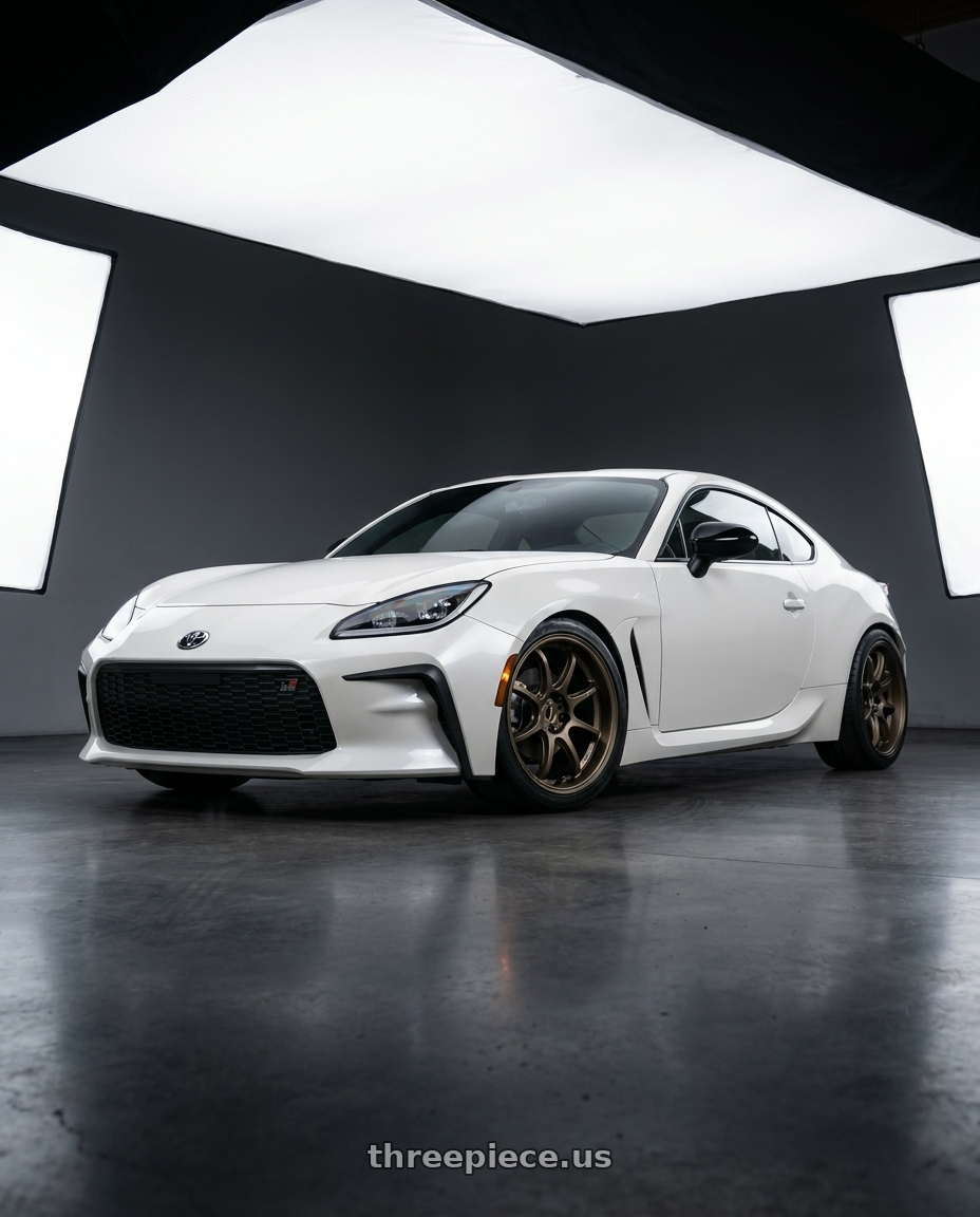 2026 Toyota gr86 with Work Emotion D9r 5x100 18x8.5 +38 Matte Bronze wheels