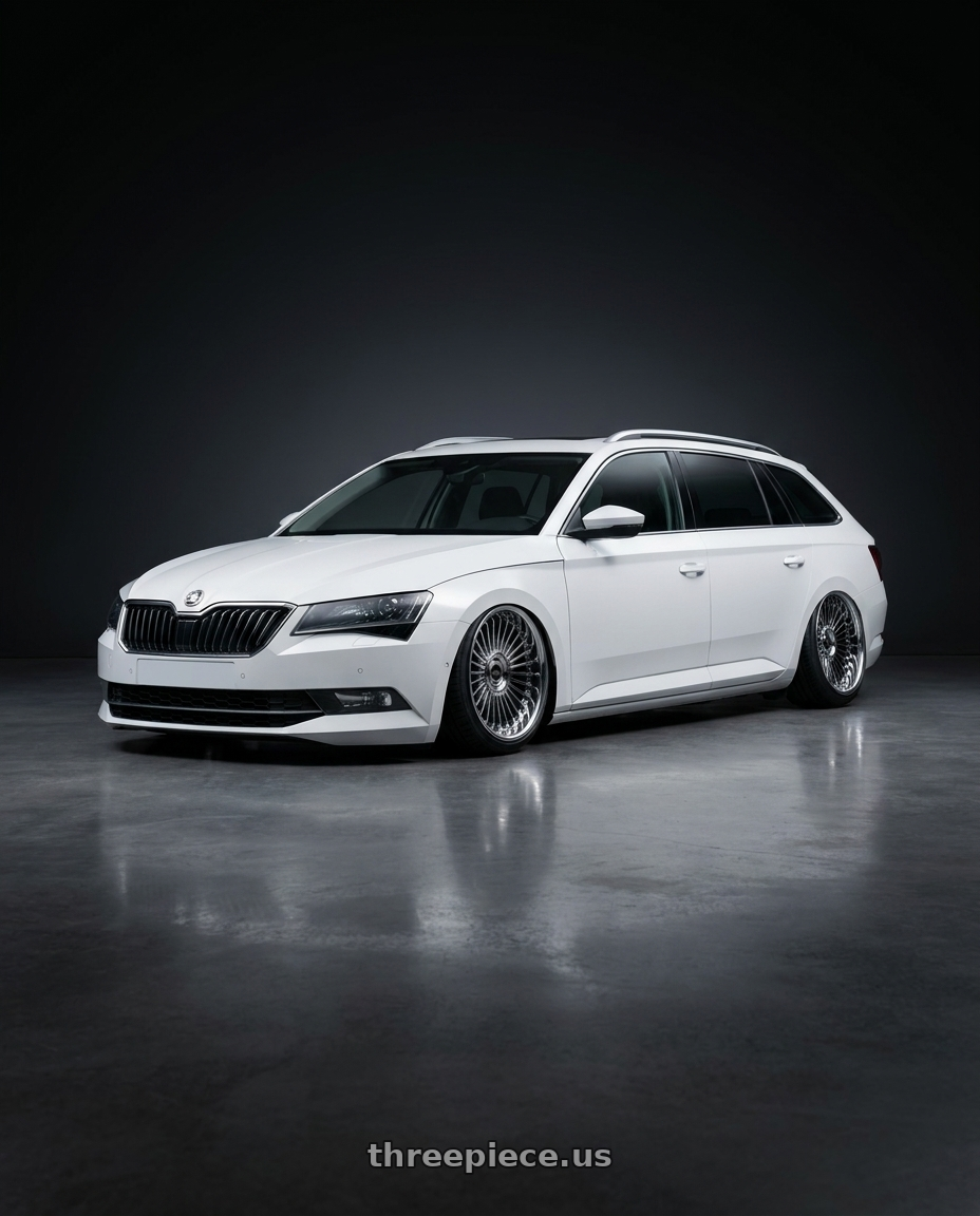 2018 superb combi with Work Emitz Black Polish 5x100 19x7.5 +38 wheels