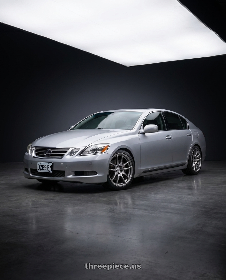 2006 Lexus gs300 with Work Emotion Cr Kiwami 5x100 18x9.5 +0 Gt Silver wheels