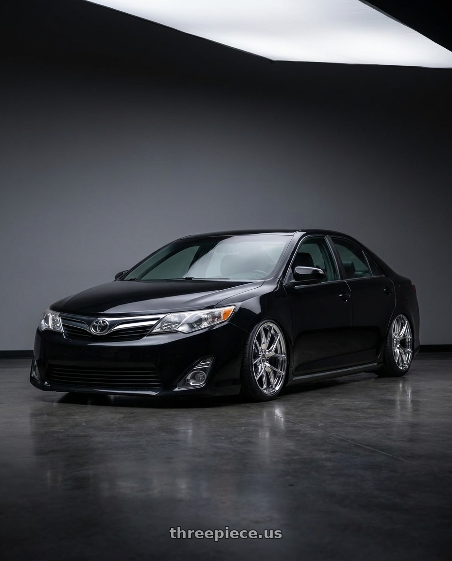 2014 Toyota Camry xle with ESR Wheels RF2 5x114.3 18x9.5 +35 Vacuum Chrome wheels