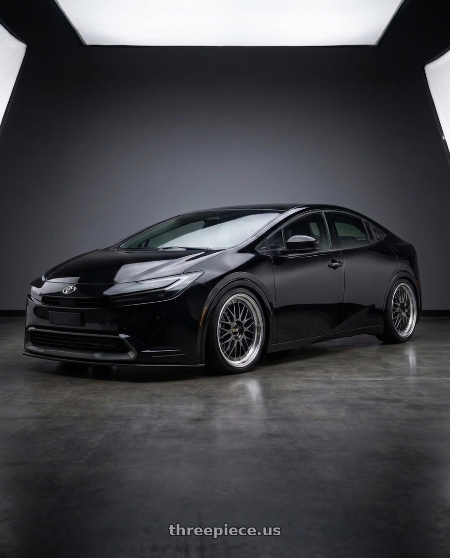 2027 Toyota prius with BBS LM 5x114.3 17x7.5+38 Diamond Black wheels