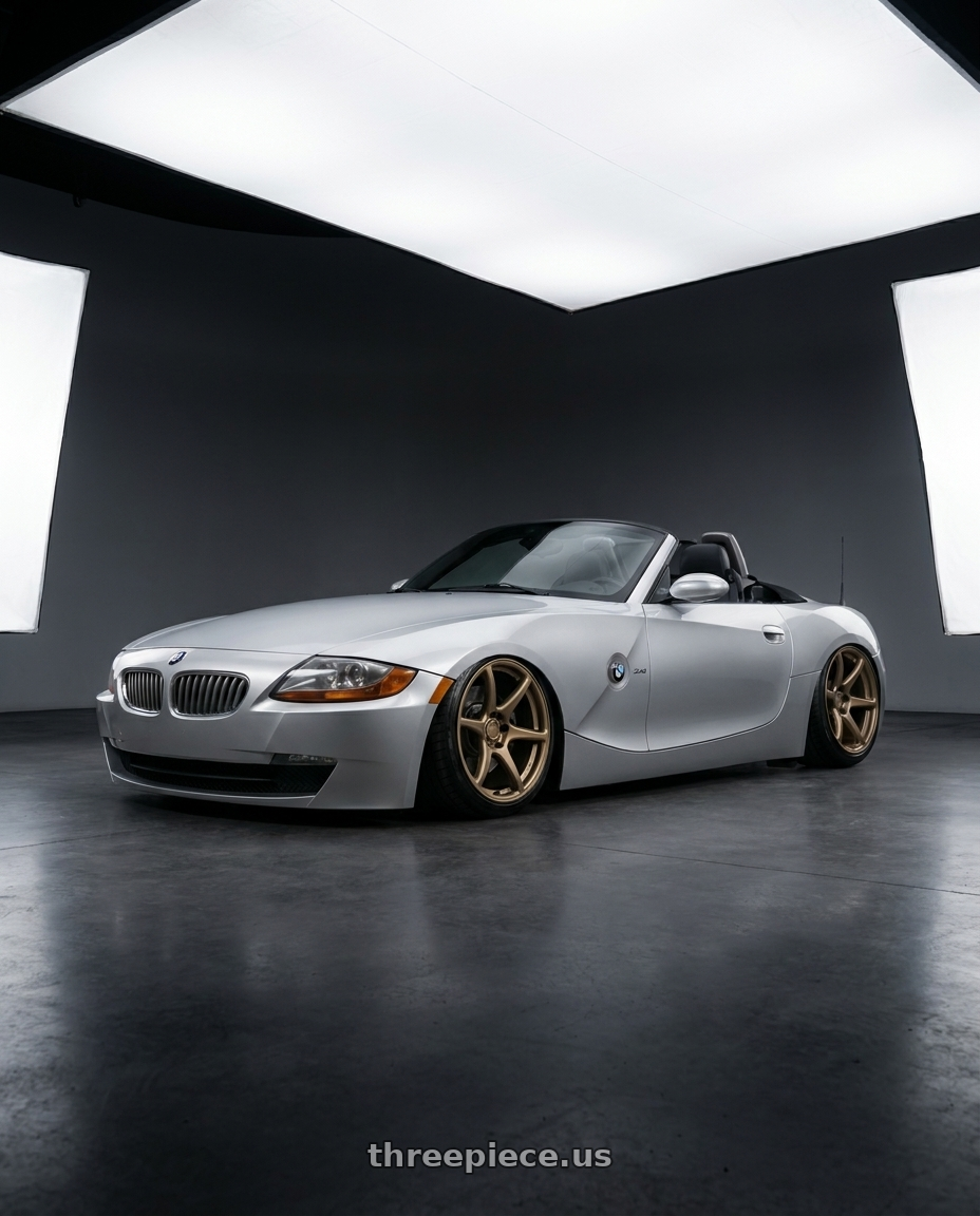 2006 E85 Z4 with Kansei K11B Tandem 5X120 19x9.5 22 Bronze wheels