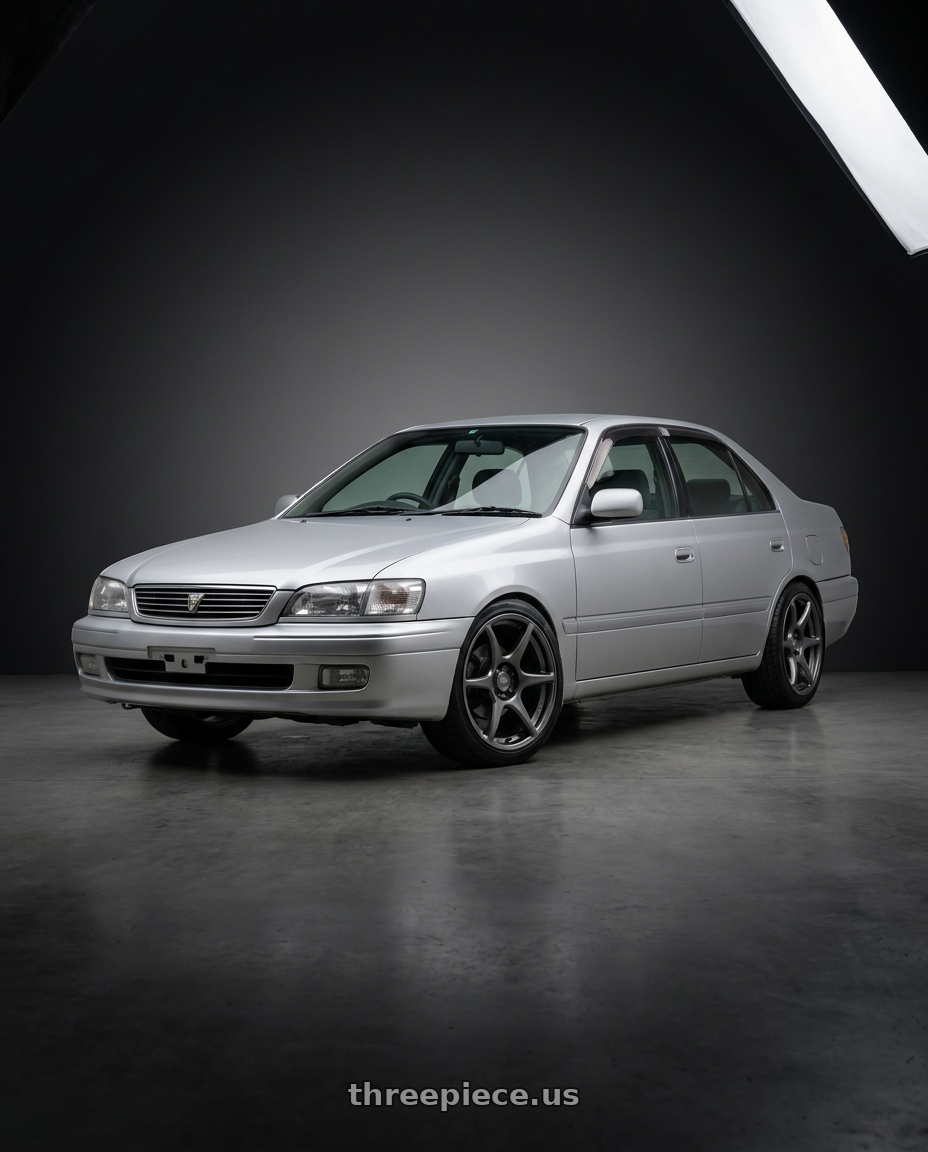 2000 Toyota Corona Premio 20 with Kansei K11G Tandem 5X112 18x8.5 35 Gunmetal wheels