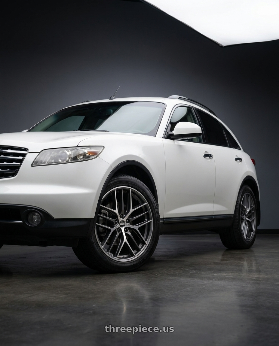 2004 Infiniti FX35 AWD with BBS CC-R 5x114.3 19x8.5+30 Graphite w/ Diamond Cut Face wheels