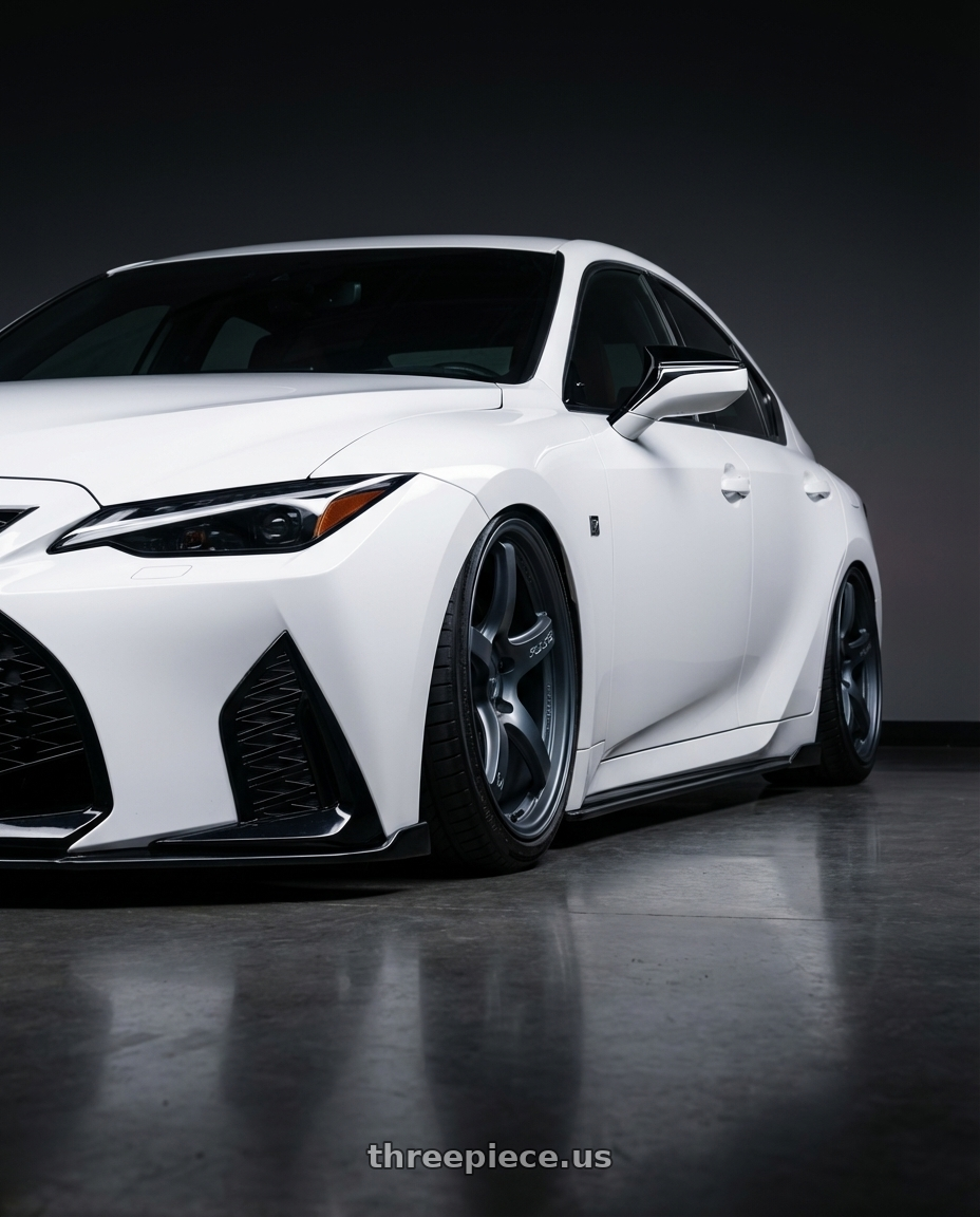 2024 Lexus IS 350 with Gram Lights 57CR 5x114.3 19x9.5+35 Gunblue II wheels