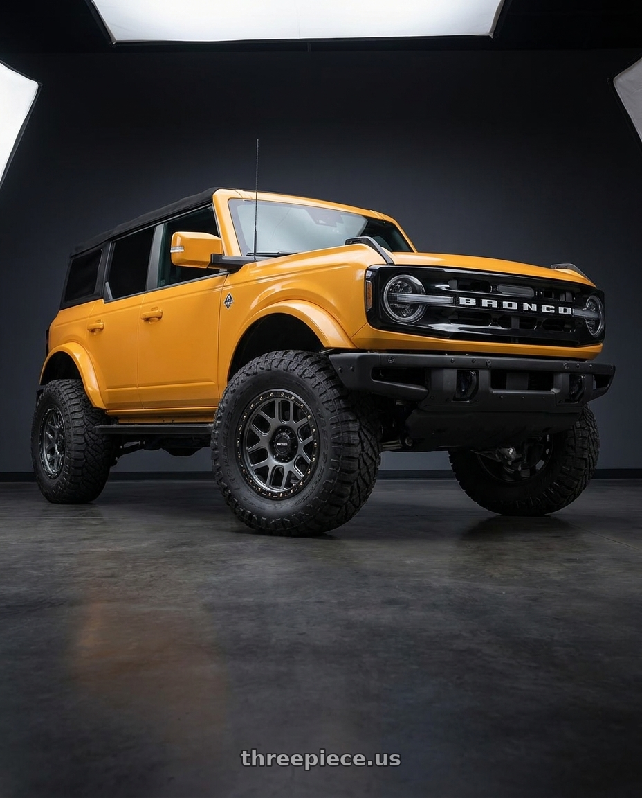 2024 Ford Bronco with Vision Off-Road 111 Nemesis 6x139.7 20x9+12 Gunmetal wheels