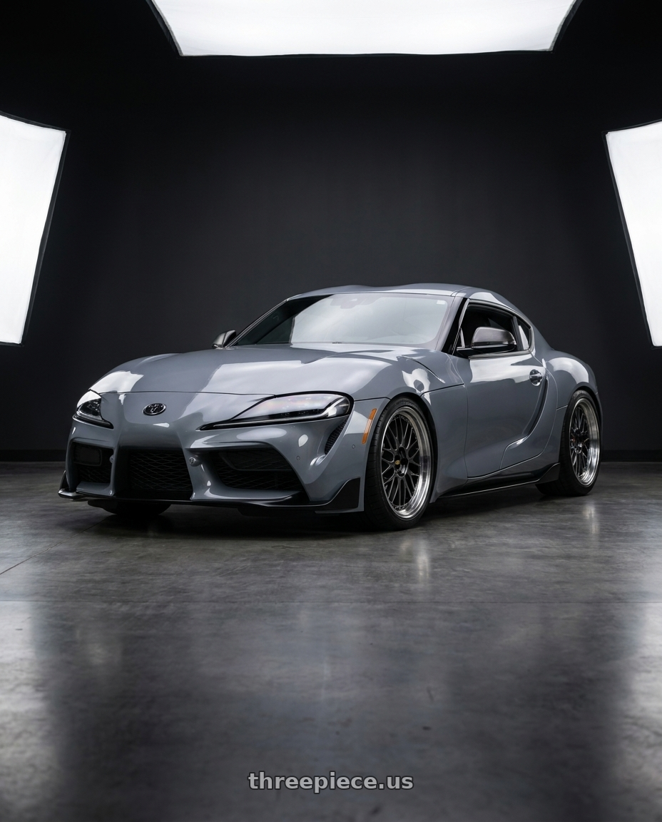2023 Toyota Supra GR C with BBS LM 5x112 19x8.5+48 Diamond Black wheels