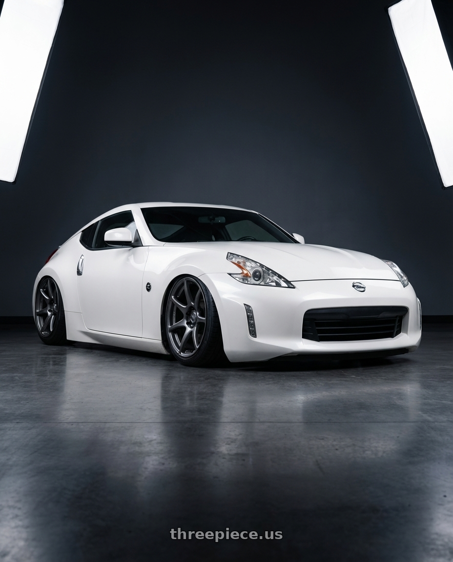 2019 Nissan 370Z with Kansei K11G Tandem 5x114.3 19x10.5 12 Gunmetal wheels