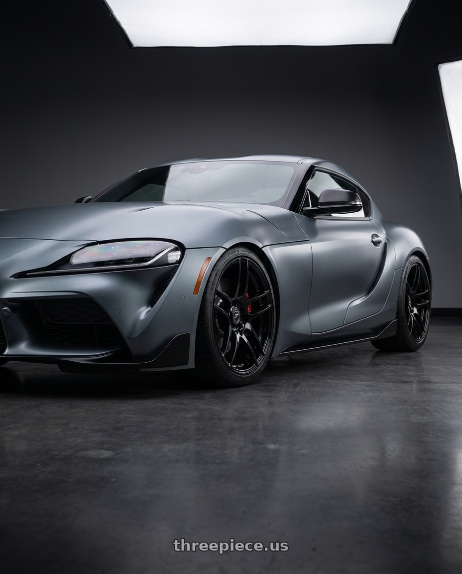 2021 Toyota GR Supra with Forgestar F14 5x112 18x8.5 +35 Gloss Black wheels