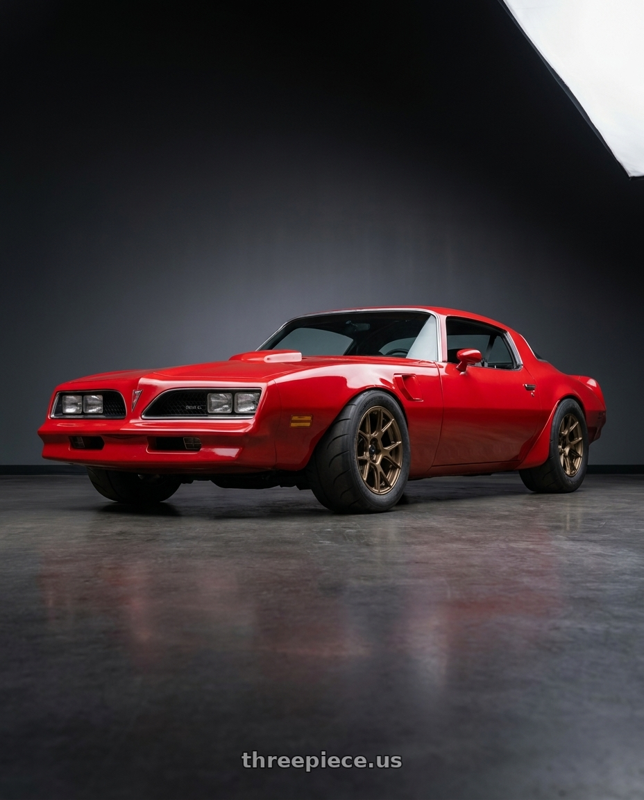 1978 Pontiac firebird trans am with Konig Ampliform 5x114.3 19x9.5+25 Gloss Bronze wheels