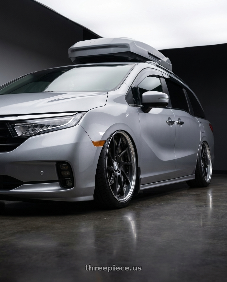 2024 Honda Odyssey with Work Gnosis Cvs 5x120 20x8+38 W Disk Matte Black wheels