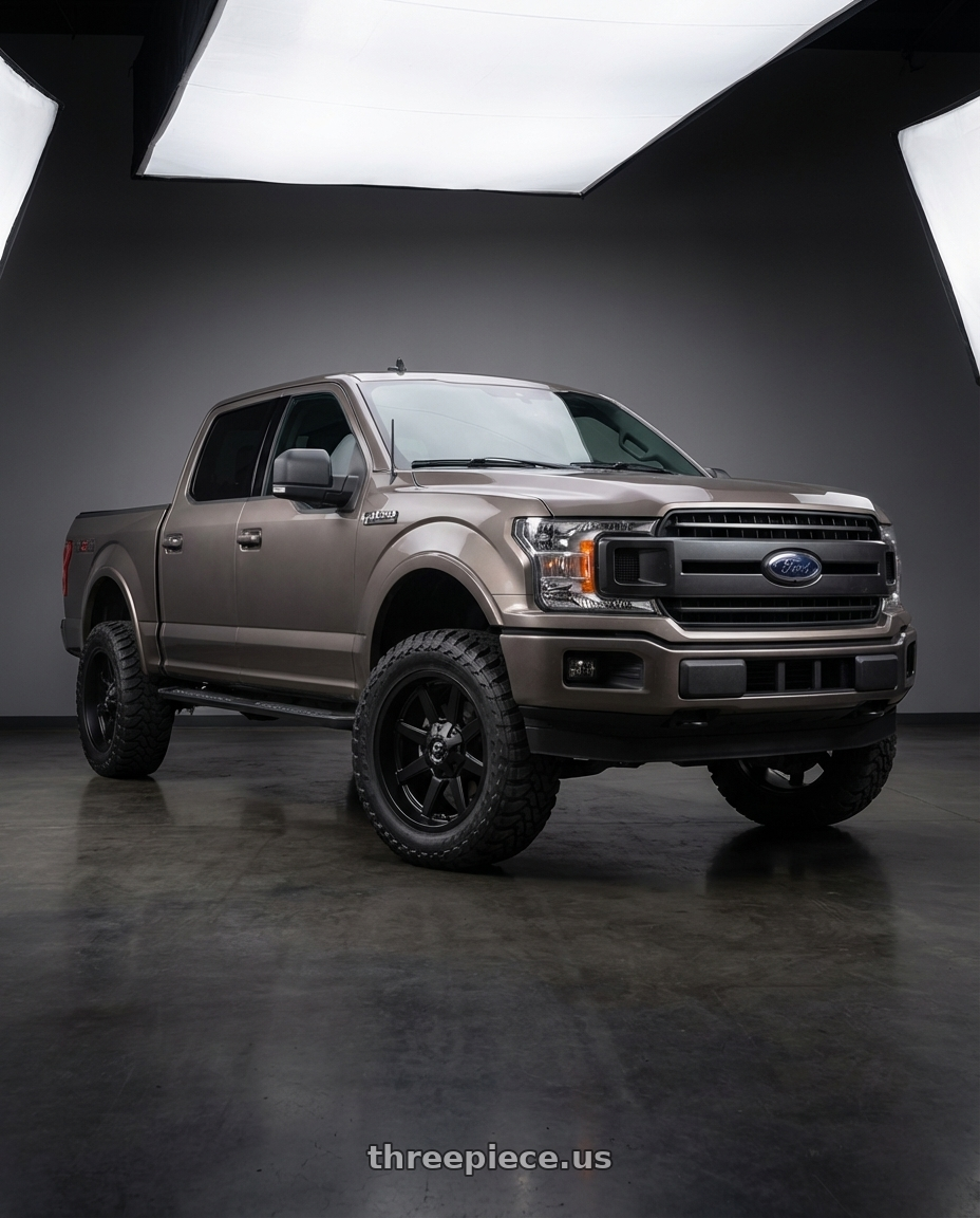2019 Ford F-150 with Fuel 1PC D436 MAVERICK 6X135/6X139.7 22X9.5 +20 SATIN BLACK wheels