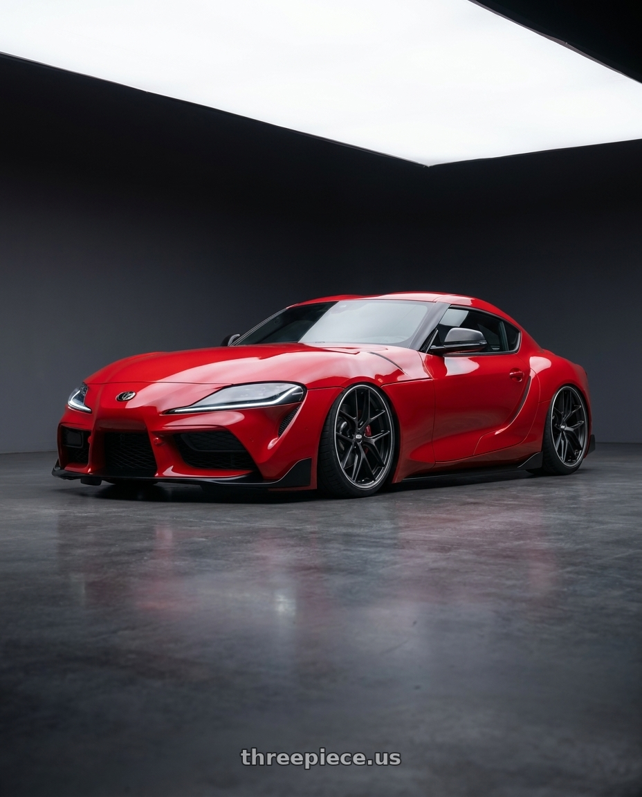 2023 Toyota GR Supra with BBS CC-R 5x112 19x8.5+40 Satin Black wheels