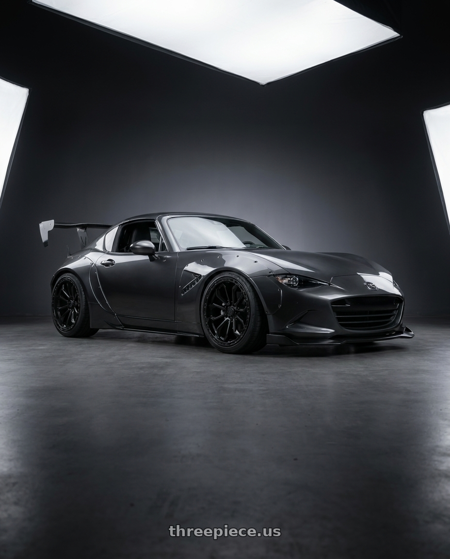 2023 Mazda Miata with TIS 556SB 6X135 20x9 +0 Satin Black wheels