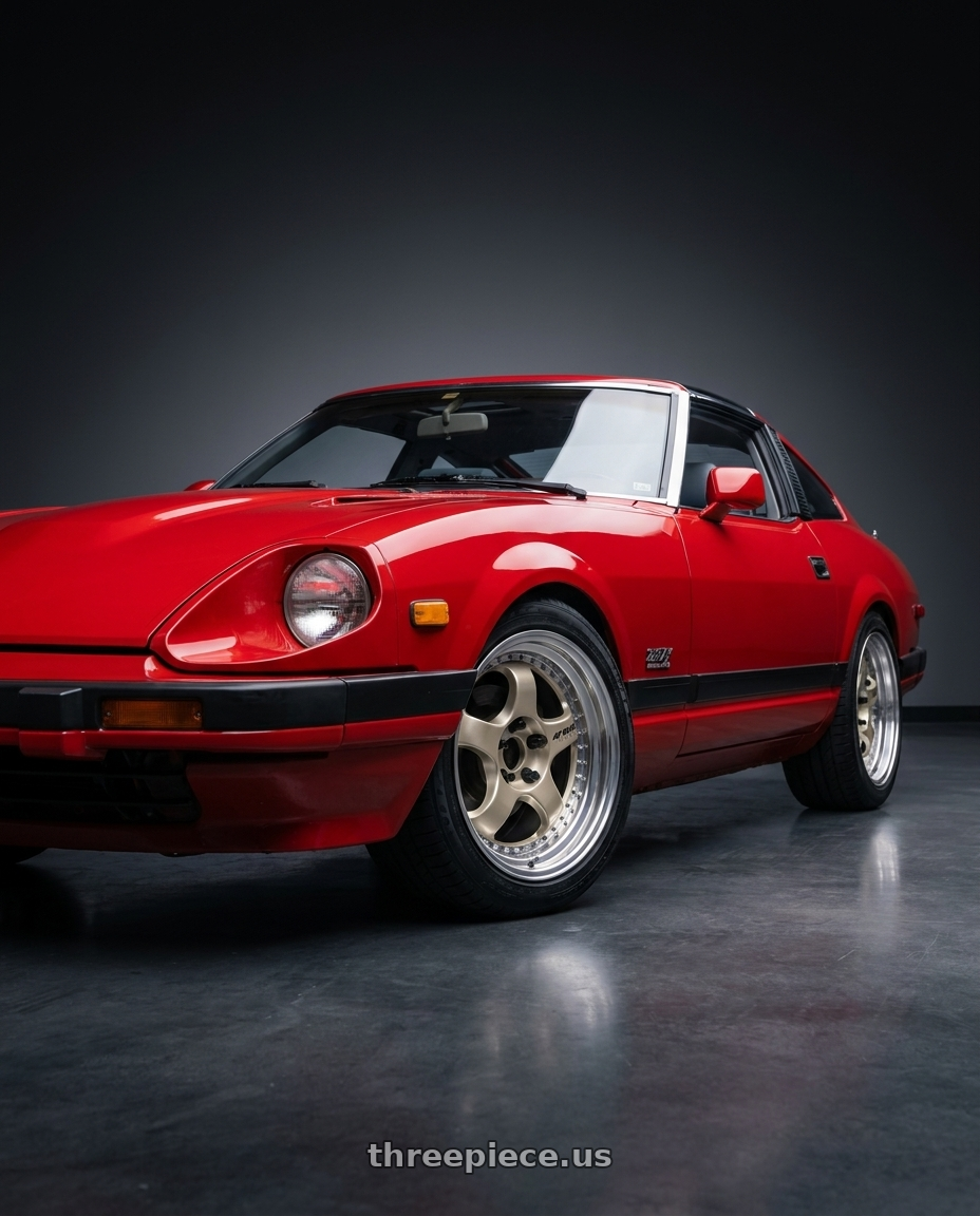 1982 DATSUN 280ZX with Work Meister S1 3P 4x114.3 17x9.5-29 A Disk Bright Buff Finish wheels