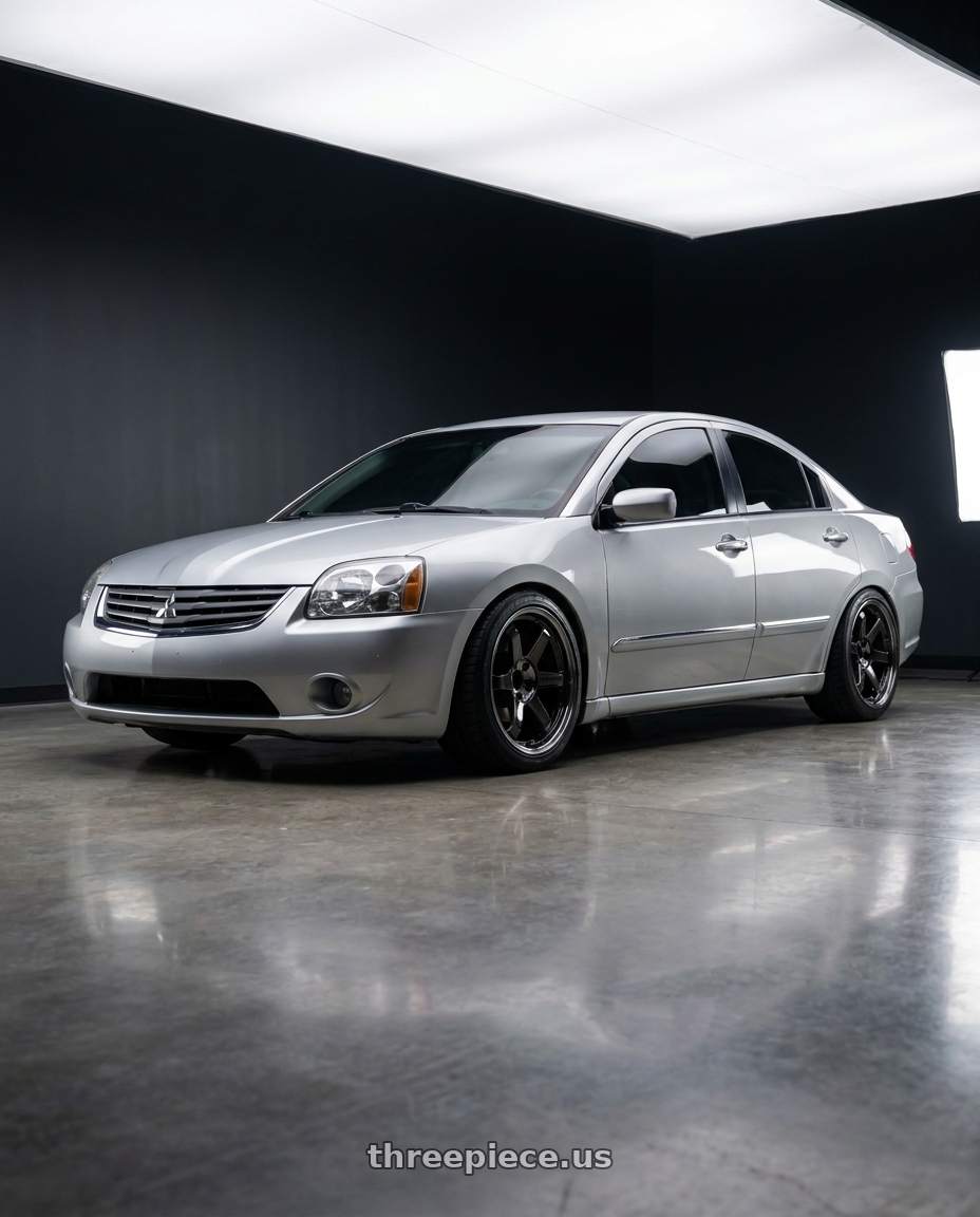 2006 mitsubishi galant grunder with Volk Racing TE37SL 5x114.3 19x10.5+12 Pressed Double Black wheels