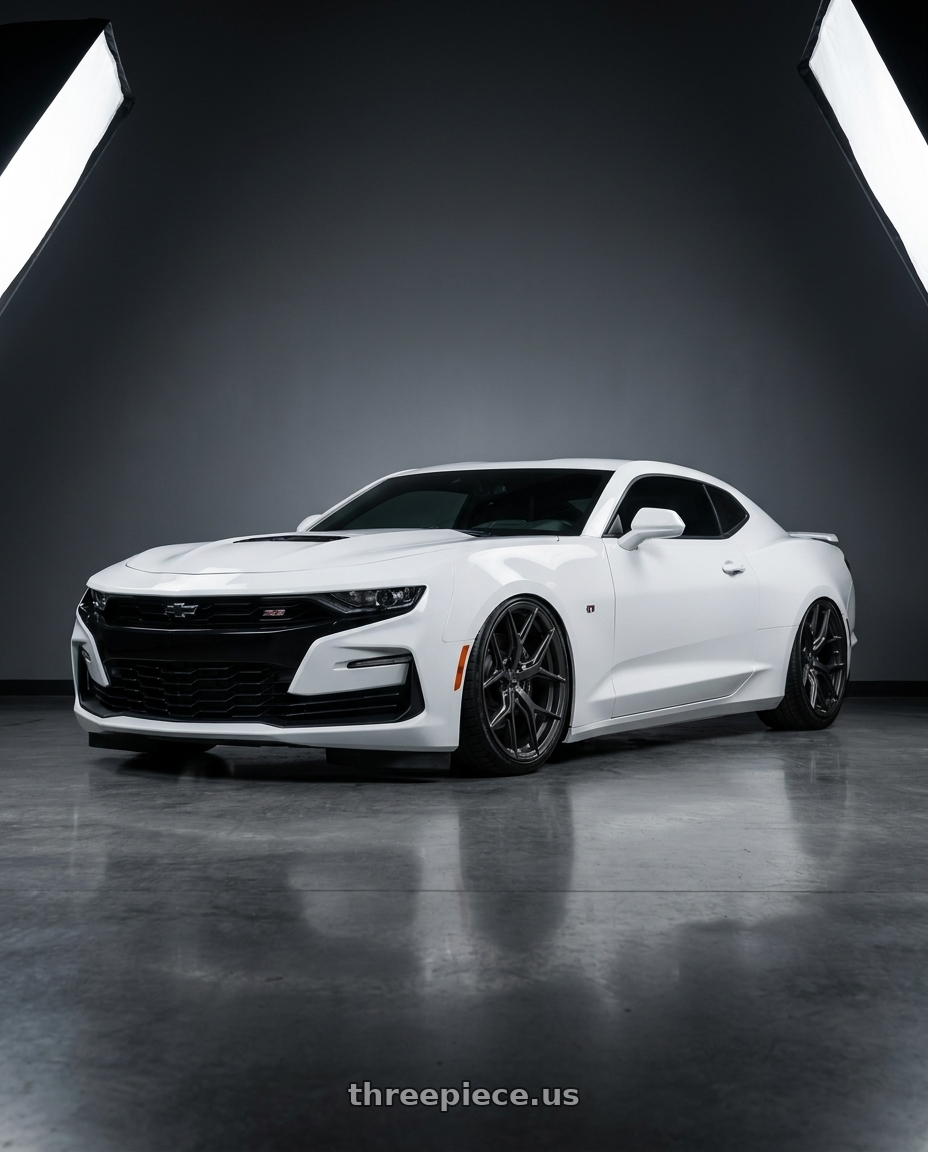 2022 Chevrolet Camaro with Vossen HF-5 20x9 / 5x120 / ET35 / Flat Face / 72.56 - Matte Gunmetal Wheel - HF5-0B02 wheels