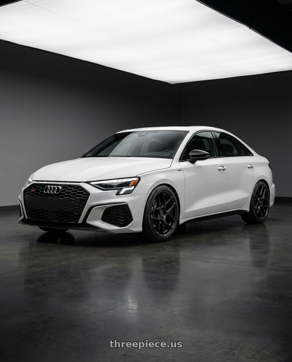 2024 Audi S3 8Y with Aodhan AFF2 5x112 19x8.5+35 Matte Black wheels
