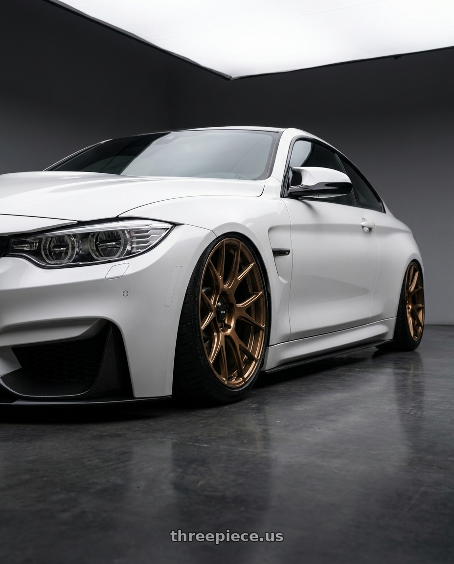 2018 BMW M4 F82 with Konig Ampliform 5x120 19x8.5+32 Gloss Bronze wheels