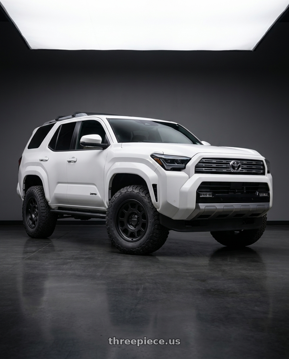 2026 Toyota 4Runner with Method MR705 17x8.5 0mm Offset 5x5 71.5mm CB Matte Black Wheel - MR70578550500 wheels