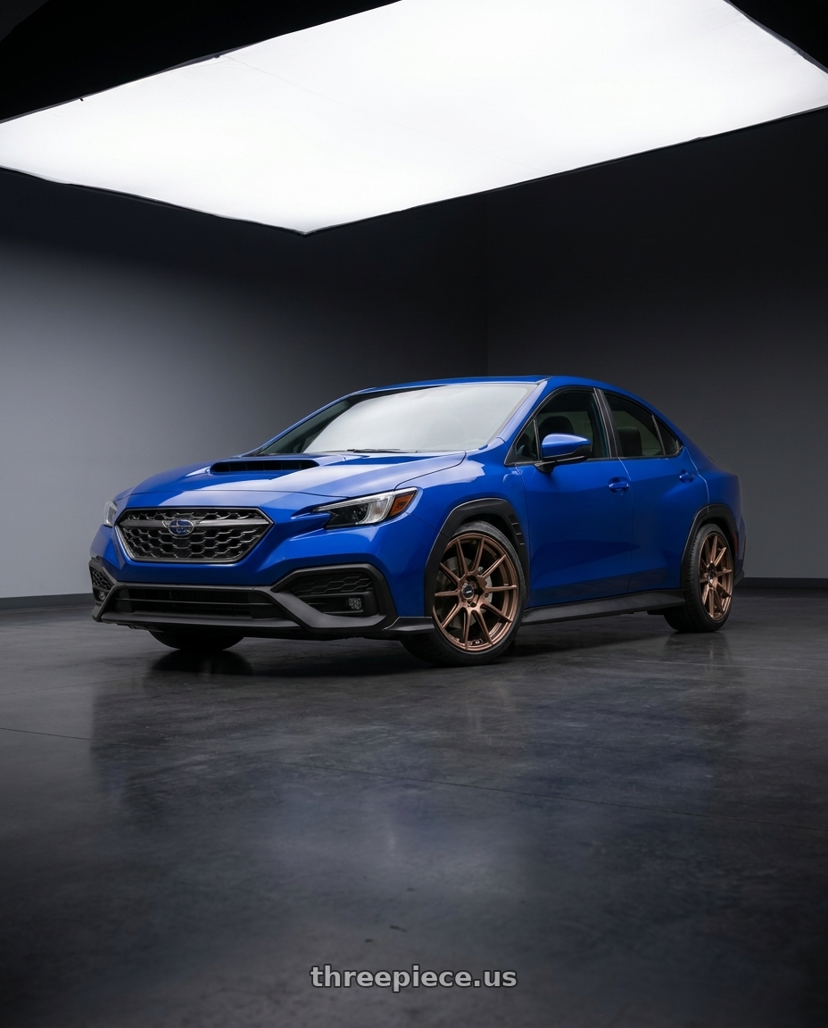 2025 subaru wrx with Enkei TS10 5x114.3 18x9.5+35 Dia Copper wheels