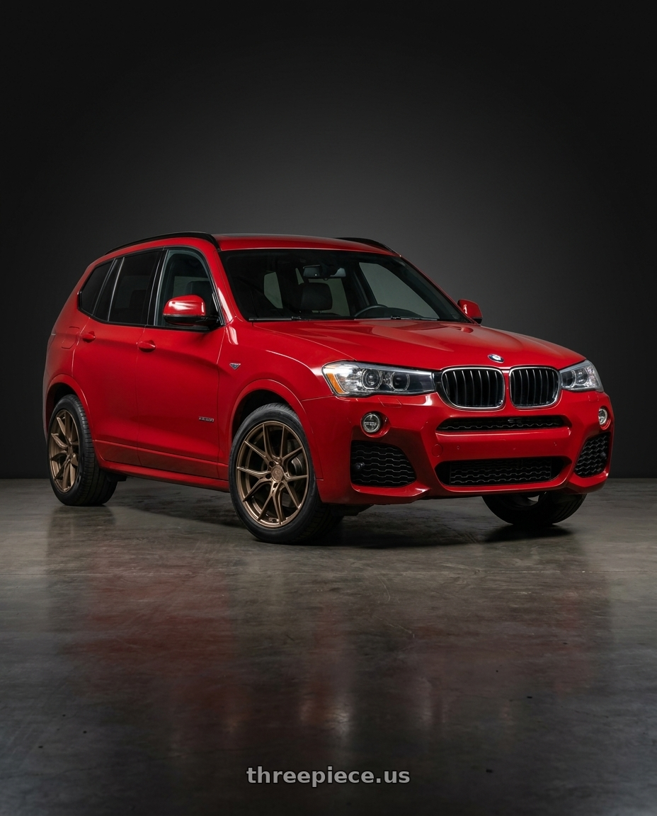 2017 x3 Msport with Aodhan AH-11 5x120 18x9.5+35 Matte Bronze wheels
