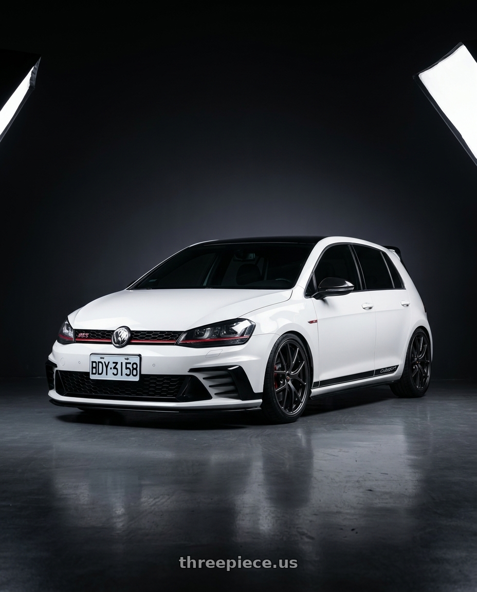2016 Volkswagen Golf GTI Clobsport with BBS RI-A 5x112 18x8.5+45 Diamond Black wheels