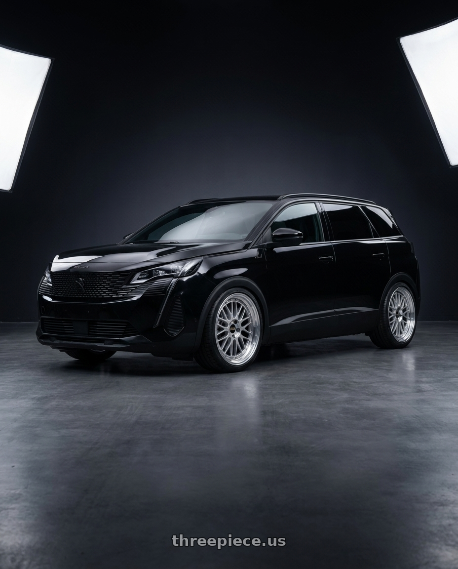 2026 Peugeot 5008 Hybrid GT with BBS LM 5x114.3 20x10.0+38 Diamond Silver wheels