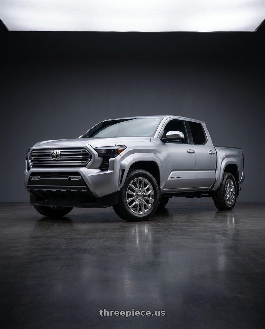 2024 Toyota Tacoma with OE Wheels CV32 6x139.7 20x9+28 Chrome wheels