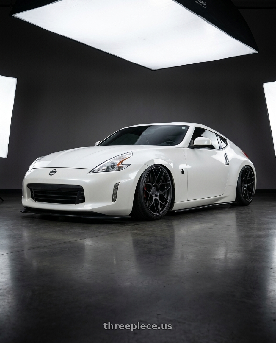 2019 Nissan 370Z with Aodhan AFF2 5x114.3 19x9.5+35 Matte Black wheels