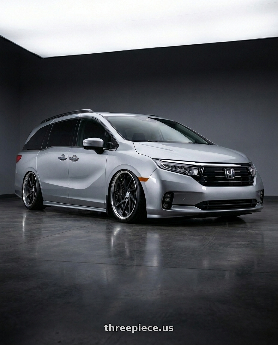 2024 honda odyssey with Work Vs-Xv 5x120 20x8.5+40 O Disk Matte Dark Gunmetal wheels