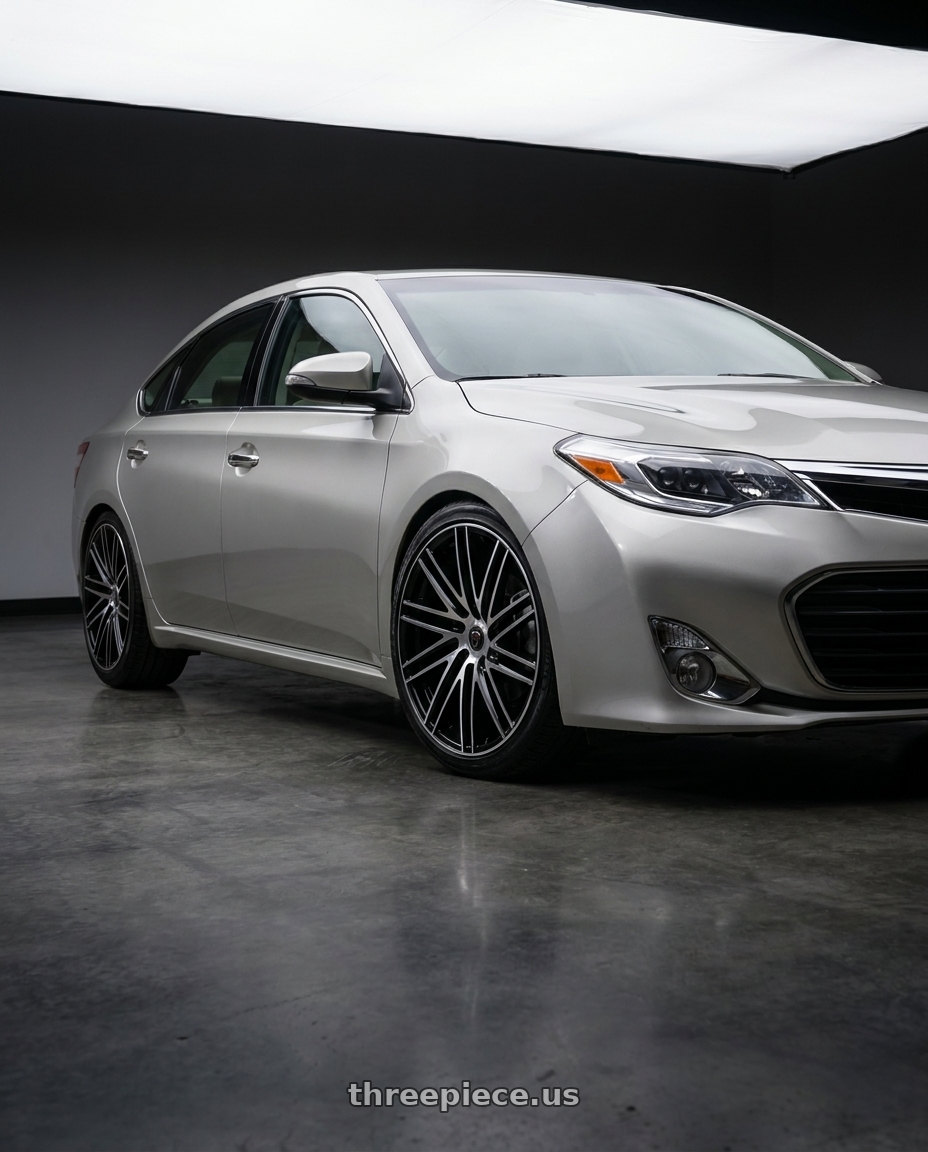 2013 toyota avalon with MARQUEE WHEELS M3307W 5x114.3 20x10+38 BLACK / MACHINED wheels