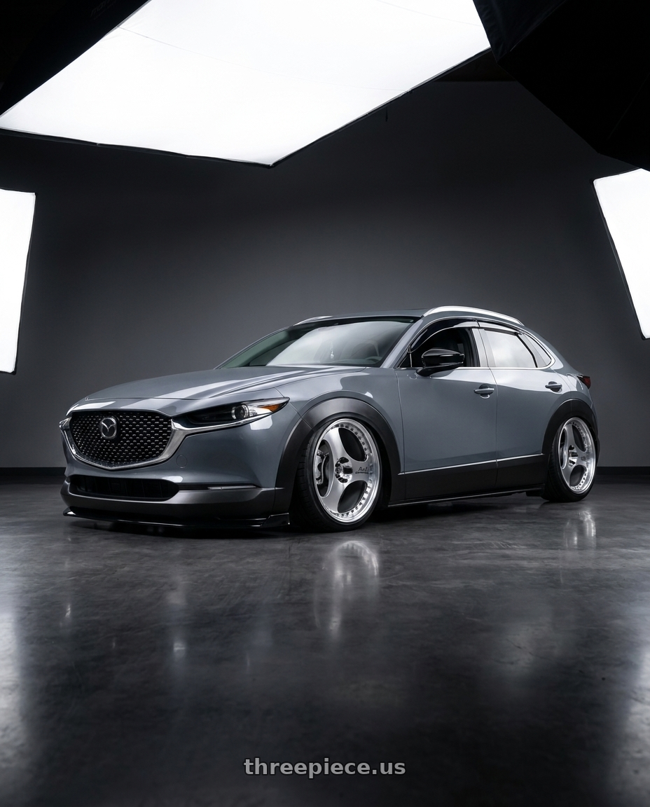 2023 Mazda cx30 with Advan Racing ONI2 PROGRESSIVE 5x114.3 20x11.0 +15 MACHINING & DIAMOND CUT wheels