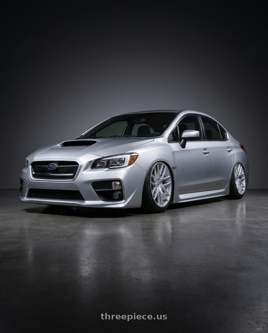 2016 Subaru wrx with TOUREN TR60 3260 5x100/5x114.3 18x8 +40 HYPER SILVER wheels
