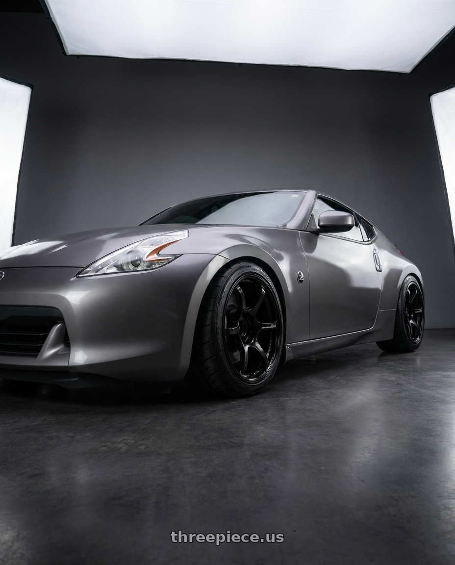 2009 Nissan 370z with Advan Racing RG-4 5x114.3 18x11.0 +15 SEMI GLOSS BLACK wheels
