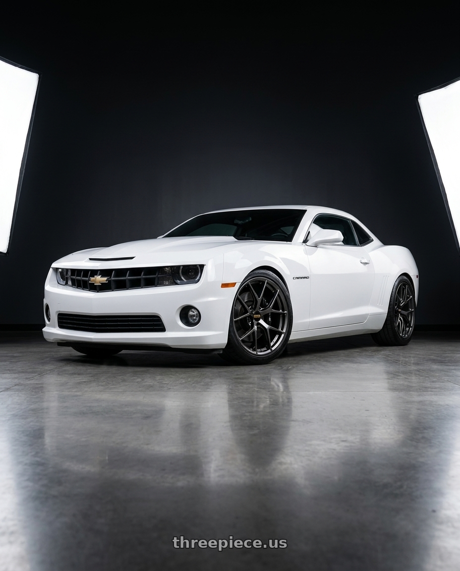 2014 Chevrolet Camaro 5th Gen with BBS FI-R 5x120 20x9.5+22 Diamond Black wheels