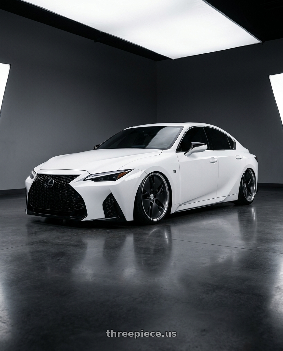 2022 Lexus is300 f sport with Work Gnosis Cvd 5x114.3 20x9.5+45 A Disk Matte Black wheels