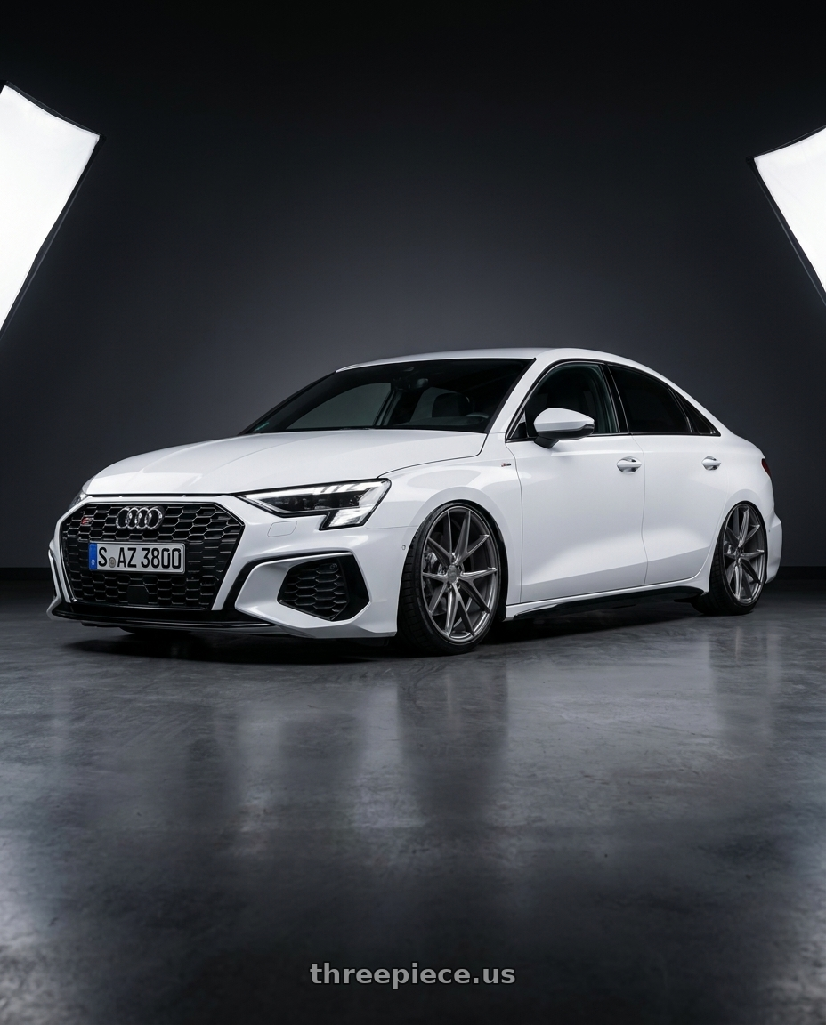 2024 Audi S3 8Y with Niche 1PC M116 MISANO 5X112 19X8.5 +34 MATTE GUN METAL wheels