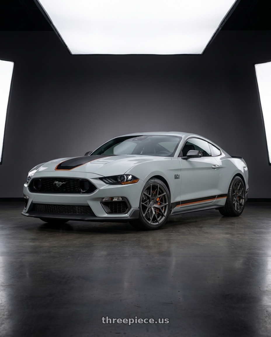 2021 Ford Mustang Mach 1 with Rohana RC7 5x114.3 19x9.5+40 Matte Graphite wheels
