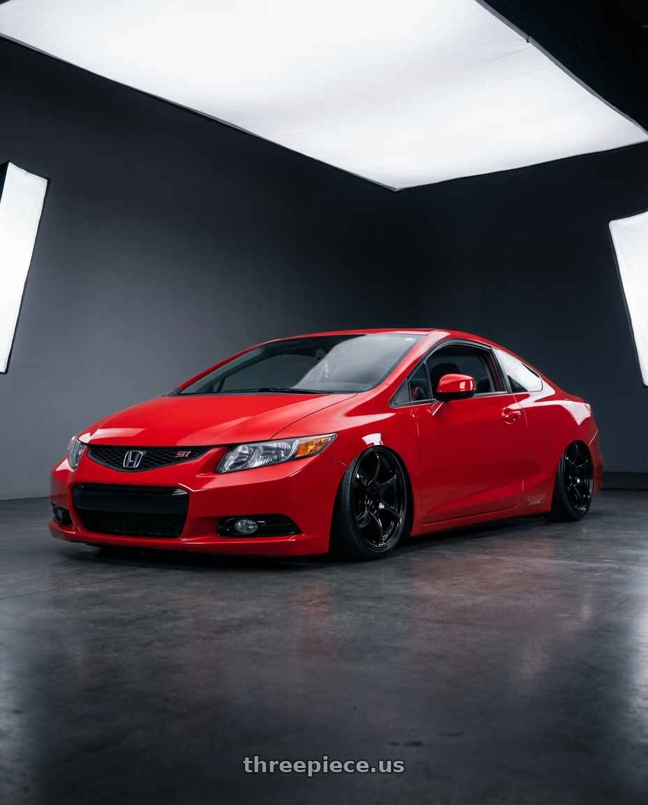 2011 Honda Civic Si with Advan RGIII 5x114.3 18x8.0+37 Gloss Black wheels